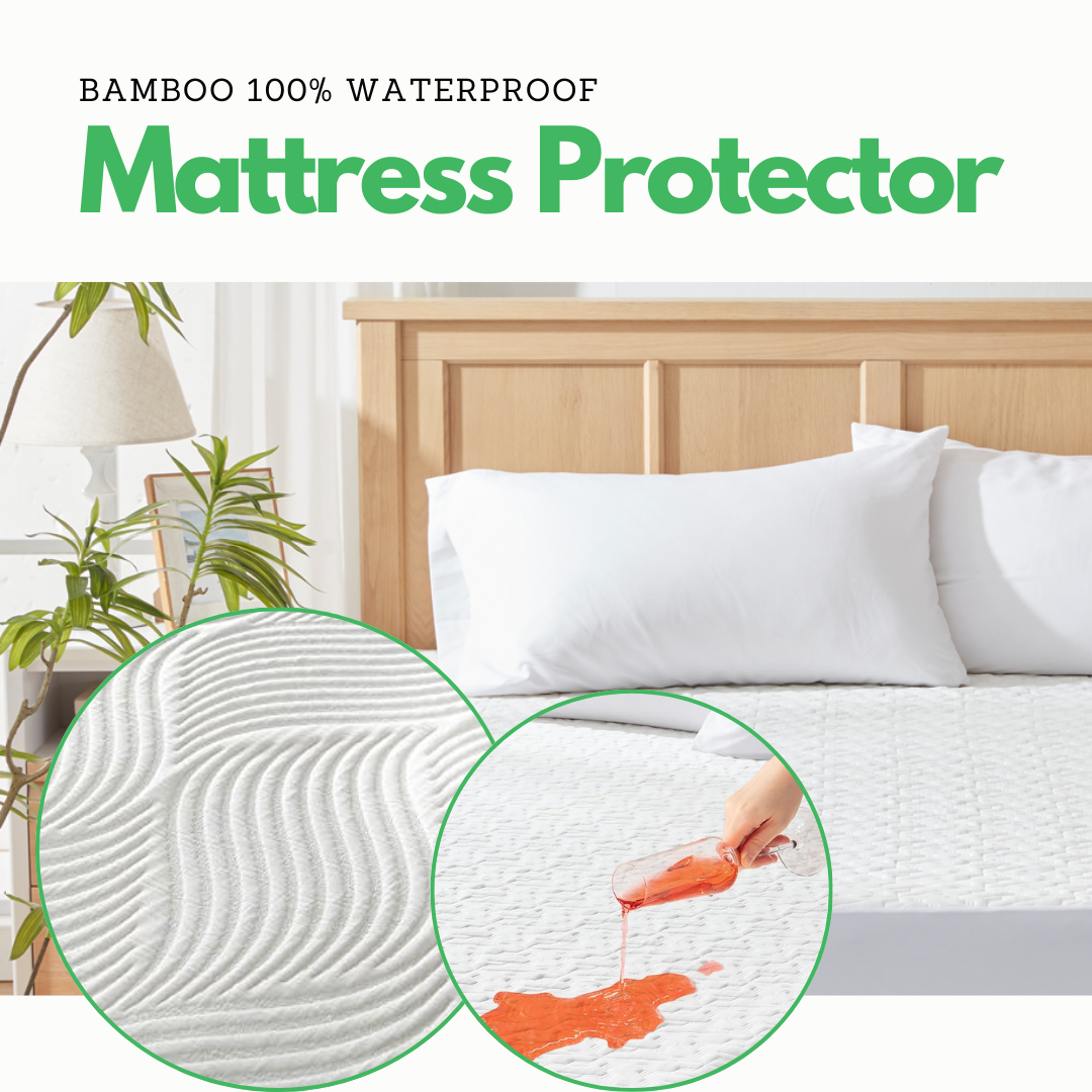 Bamboo Waterproof Mattress Protector Single